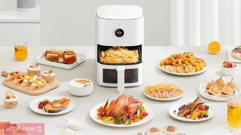 Nồi chiên không dầu Xiaomi Smart Air Fryer 5.5L – Menu đa dạng, thiết kế hiện đại 