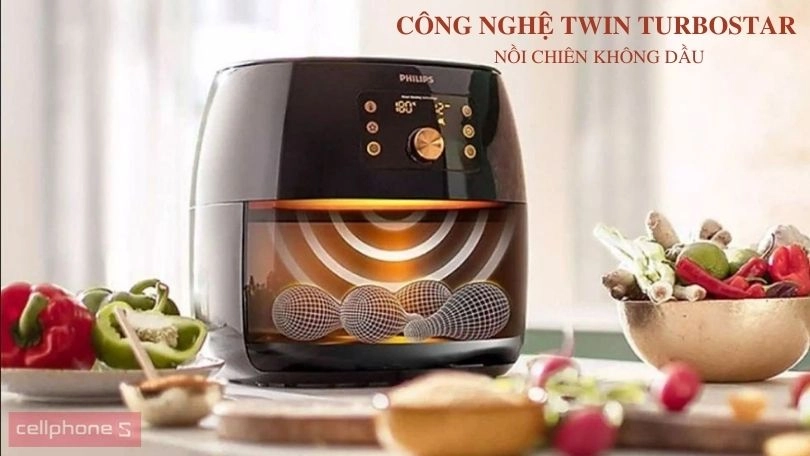 Mua nồi chiên không dầu trang bị công nghệ Twin TurboStar