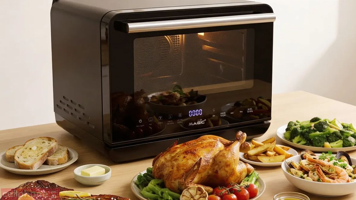 Nồi chiên không dầu kết hợp hấp