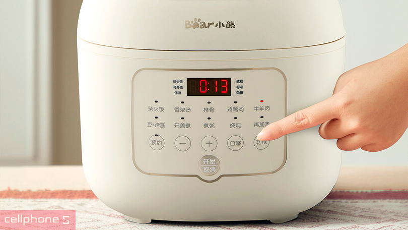 Nồi áp suất Bear YLB-A50P1 dung tích lớn, đa chức năng