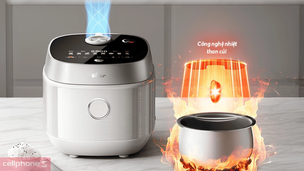 8 chế độ nấu của Nồi cơm điện Bear 1,5L RC-4H40Y