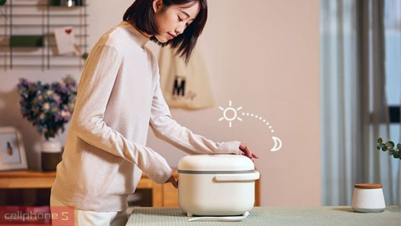 Thiết kế và dung tích nồi cơm điện Bear DFB-B20A1 2l