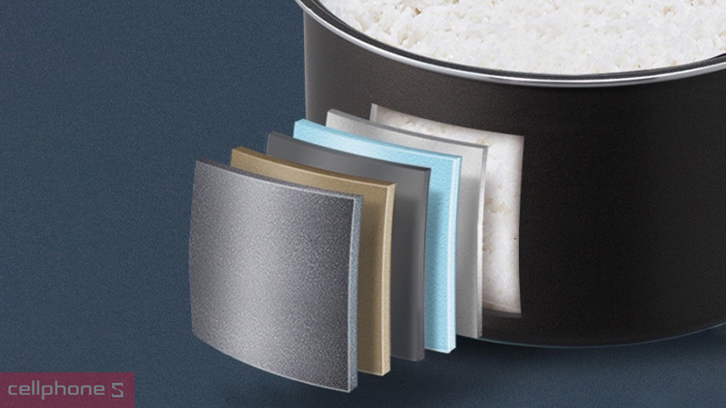 Thiết kế nồi cơm điện mini Bear 2 lít DFB-P20N5