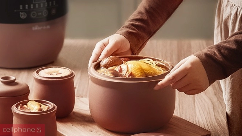 Nồi nấu chậm Bear DDZ-B45Z1 - Đa dạng chế độ nấu, thiết kế cổ điển, trang nhã