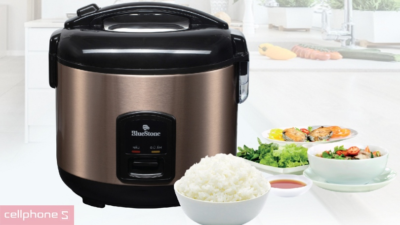 Nồi cơm điện BlueStone 1.2 L RCB-5512- Lòng nồi phủ chống dính, dung tích 1.2l