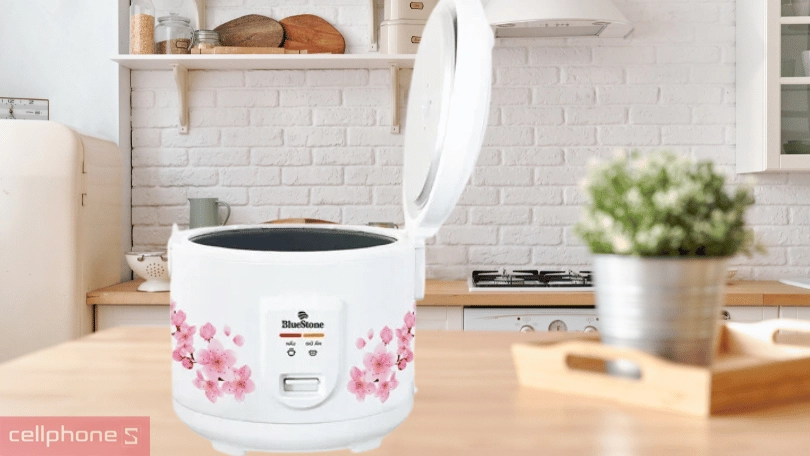 Nồi cơm điện nắp gài Bluestone 1.8L RCB-5525 - Chất liệu hợp kim nhôm bền bỉ 