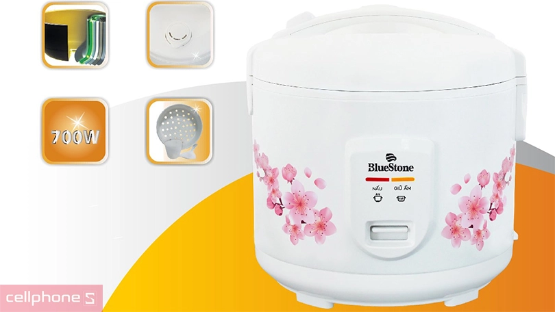 Nồi cơm điện nắp gài BlueStone RCB-5525 - 1.8L