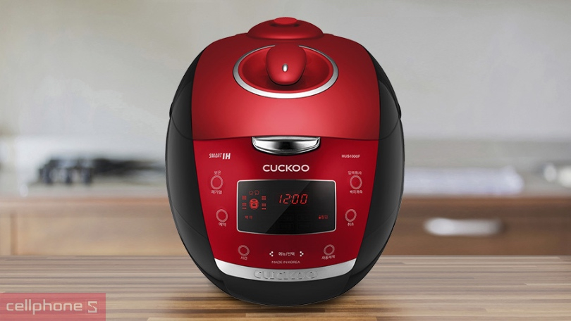 Thiết kế, bảng điều khiển của nồi cơm điện tử áp suất cao tần Cuckoo CRP-HUS1000F/BKRDVN 1.8l