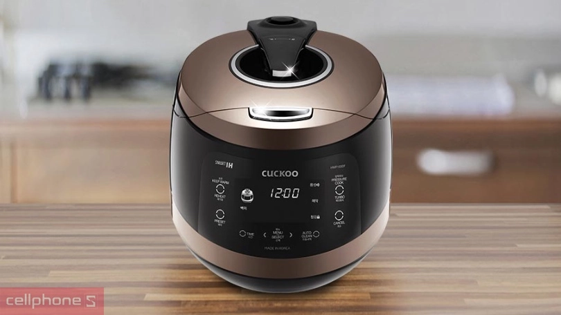 Thiết kế, bảng điều khiển của nồi cơm điện tử áp suất cao tần Cuckoo CRP-HWF1000F/BKBRVN 1.8l