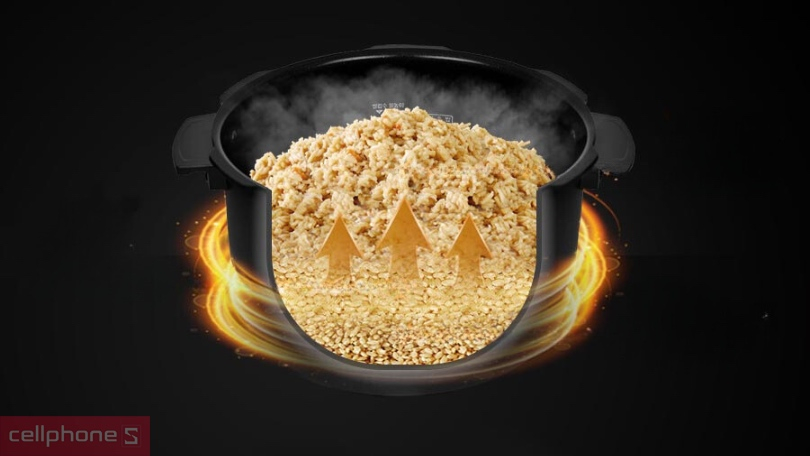 Công suất, chương trình nấu của nồi cơm điện tử áp suất cao tần Cuckoo CRP-HWF1000F/BKBRVN 1.8l