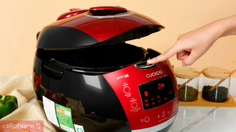 Nồi cơm áp suất cao tần Cuckoo 1.8 lít CRP-HUS1000F – Cơm chín thơm hoàn hảo