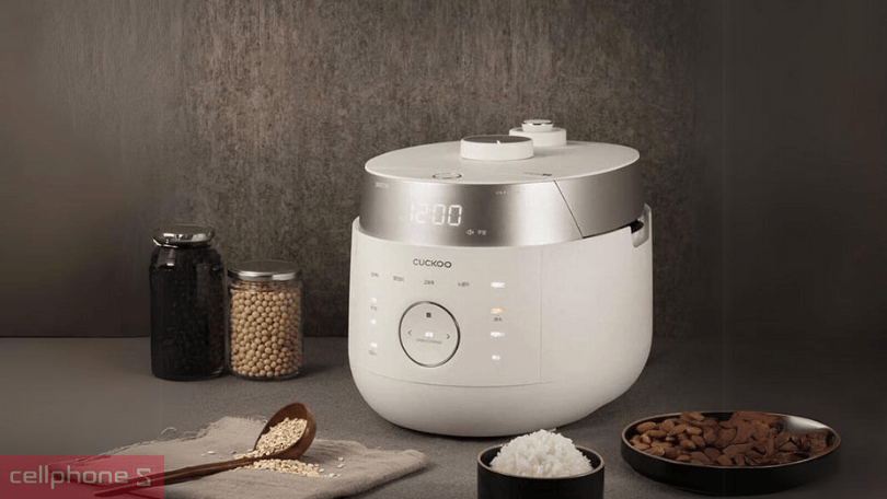Nồi cơm điện cao tần áp suất kép Cuckoo CRP-LHTR0610FW 1.08L - Hỗ trợ nấu cơm với công suất nhanh chóng