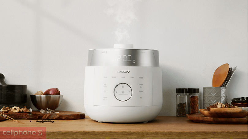 Nồi cơm điện cao tần áp suất kép Cuckoo CRP-LHTR0610FW 1.08L - Hỗ trợ nấu cơm với công suất nhanh chóng