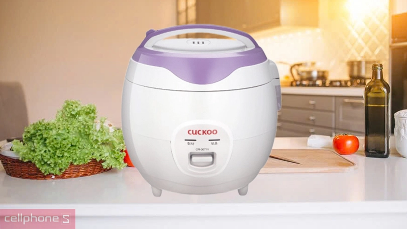 Thiết kế, công nghệ nấu của nồi cơm điện cơ Cuckoo CR-0671/VWVNCV 1.08L