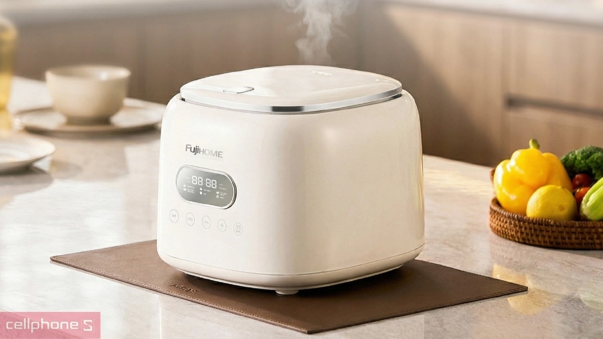 Thiết kế nồi cơm điện FujiHome Inox LowSugar RC10ALS