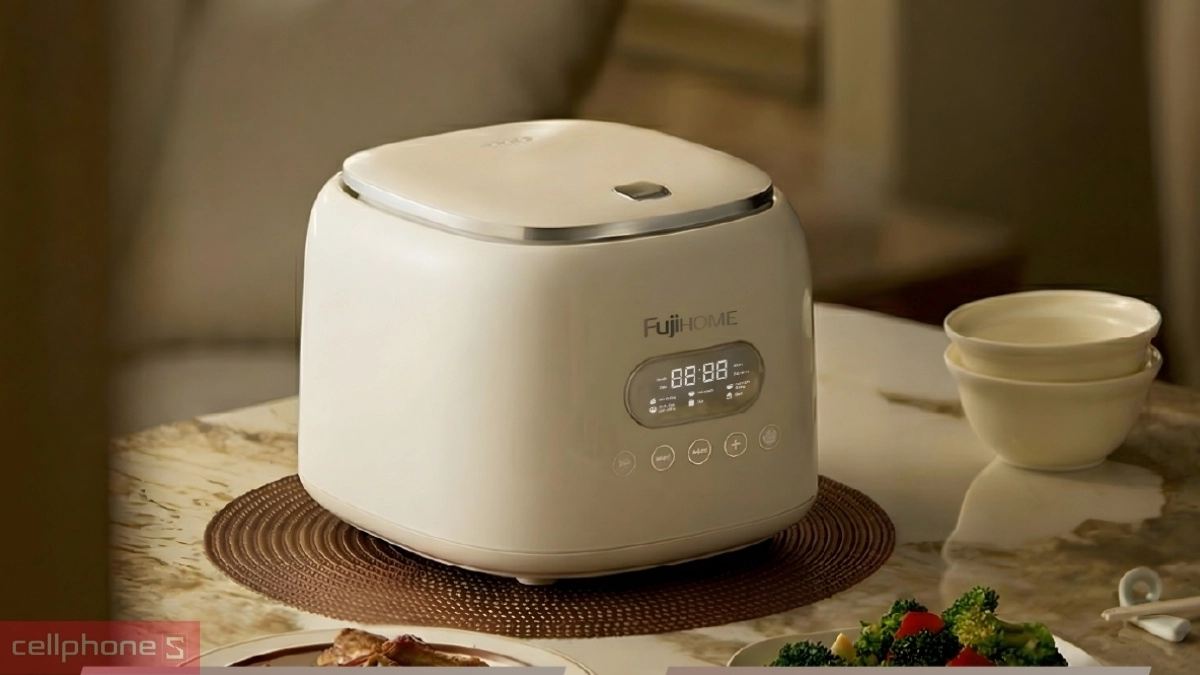 Dung tích nồi cơm điện FujiHome Inox LowSugar RC10ALS