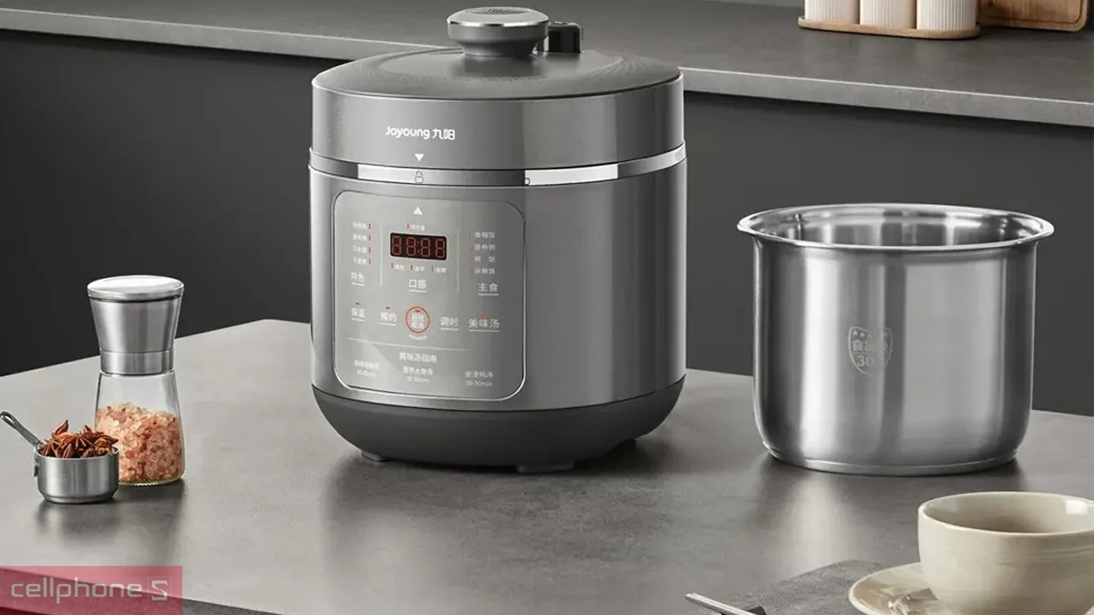 Nồi cơm áp suất Joyoung JHPC-5100 1.8L được thiết kế tối giản