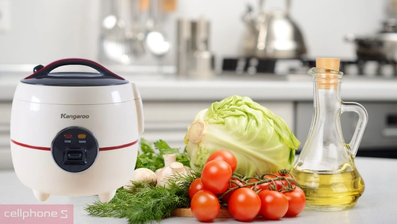 Thiết kế nồi cơm điện nắp gài Kangaroo KG823 1.2L