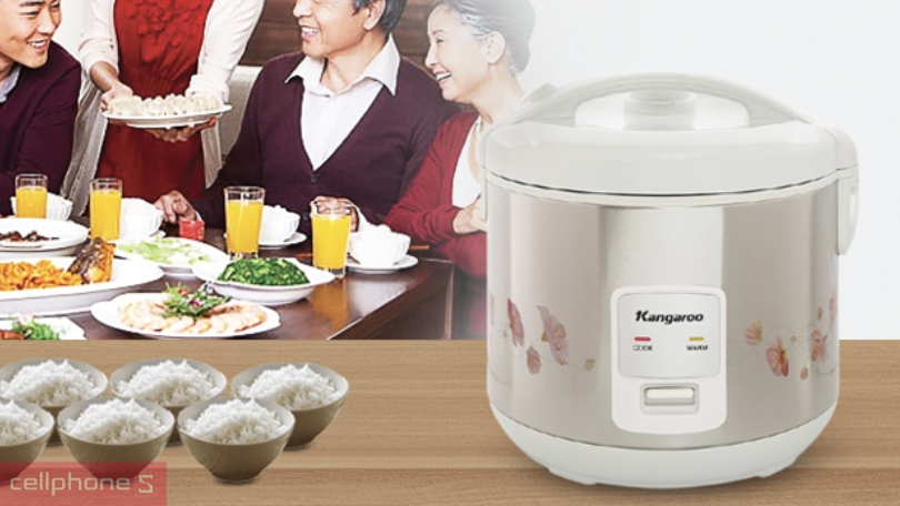 Chất liệu nồi cơm điện Kangaroo 1,8 Lít KG18RC3