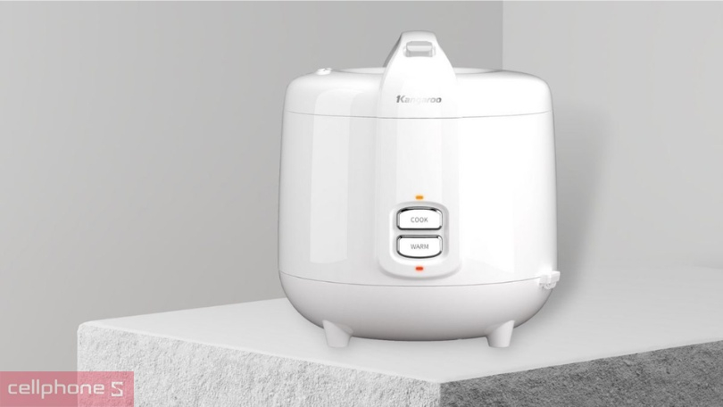 Nồi cơm điện nắp gài Kangaroo KG18RC9 1.8L – Hiện đại cùng công nghệ nấu cơm 3D