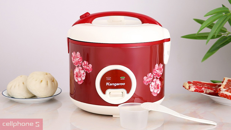 Thiết kế nồi cơm điện nắp gài Kangaroo KG378H 1.8L