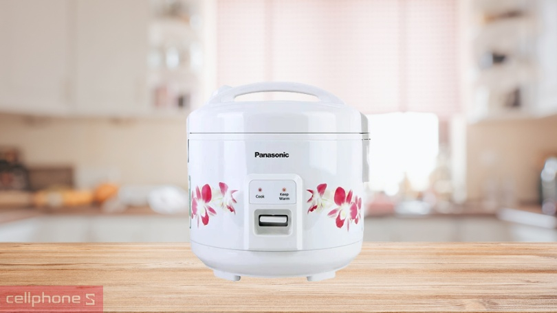 Thiết kế nồi cơm điện nắp gài Panasonic SR-MVN10FRAX 1L