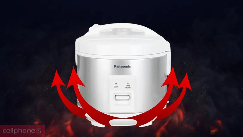 Công suất nồi cơm điện nắp gài Panasonic SR-MVN10LRAX 1L