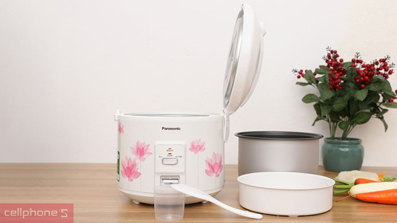 Thiết kế nồi cơm điện nắp gài Panasonic SR-MVQ18FRAX 1.8l