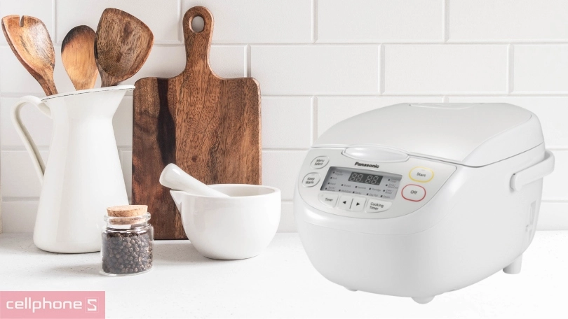 Nồi cơm điện Panasonic SR-CL108WRAM 1L - Kiểu dáng sang trọng, bền bỉ