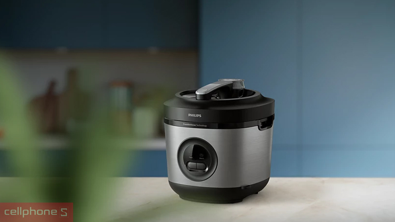 Nồi cơm điện cơ 1.8L Philips HD3213/31 - Thiết kế sang trọng, công suất nấu mạnh mẽ
