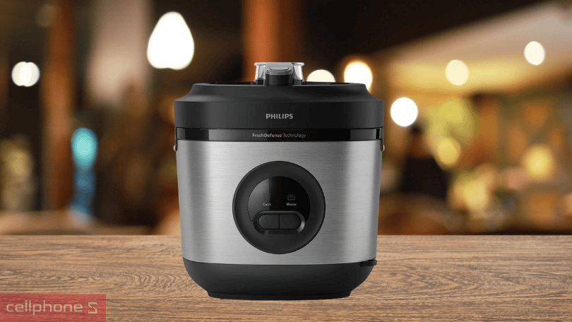Nồi cơm điện cơ 1.8L Philips HD3213/31 - Thiết kế sang trọng, công suất nấu mạnh mẽ