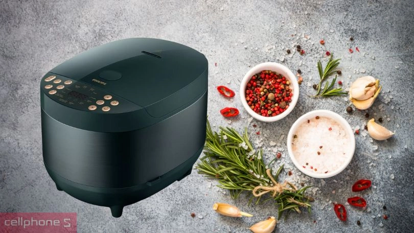 Thiết kế nồi cơm điện 1.8 lít Philip HD4518/62