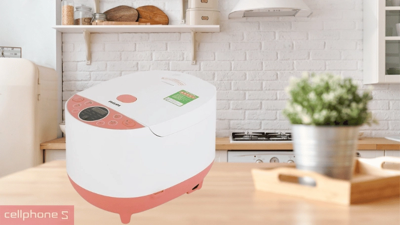 Nồi cơm điện Philips 1 lít HD4513 - Nồi cơm sở hữu đa dạng chế độ nấu