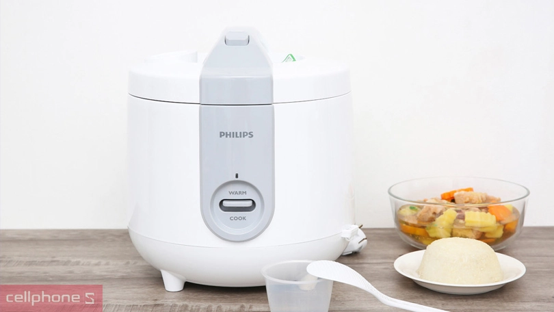 nồi cơm điện Philip thiết kế hiện đại, sang trọng