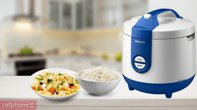 Nồi cơm điện Philips HD3118 - Thiết kế chất liệu ProCeramic và nắp trong tháo rời đơn giản