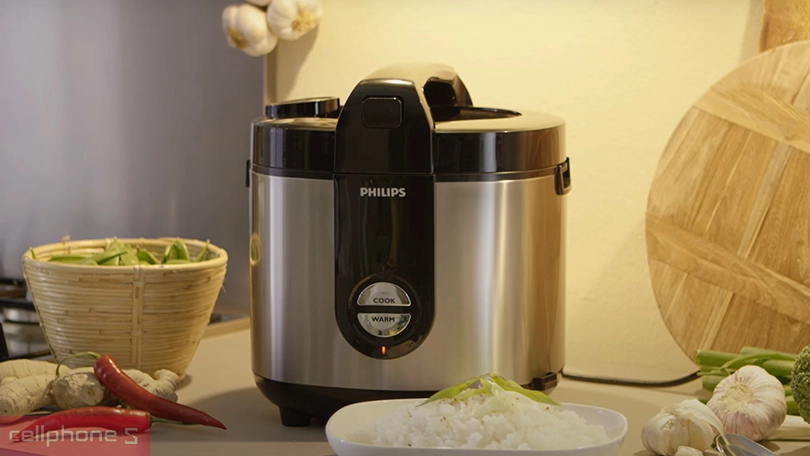 Nồi cơm điện Philips HD3128 - Công nghệ vượt trội mang đến những bữa ăn ngon