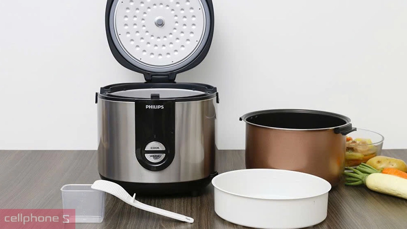 Nồi cơm điện Philips HD3128 - Công nghệ vượt trội mang đến những bữa ăn ngon