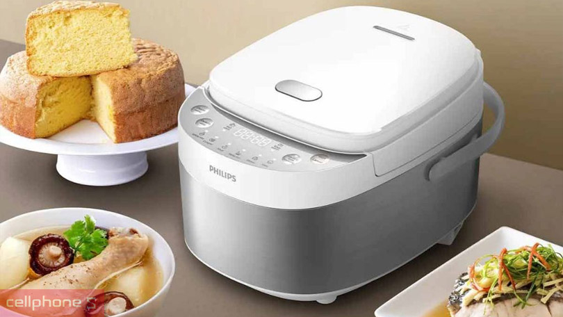 Nồi cơm điện tử 0.85L Philips HD3170/66 – Nhỏ gọn, tiện lợi, nấu đa dạng món ăn