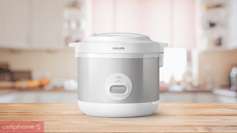 Nồi cơm nắp gài Philips 1.8 lít HD3008/30 – Nấu cơm nhanh, an toàn, thơm ngon