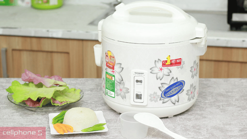 Nồi cơm điện Sharp có dung tích từ 1 lít - 1.5 lít