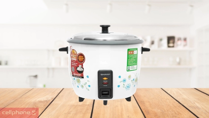 Thiết kế nồi cơm điện Sharp KSH-228SNV-SF 2.2 lít