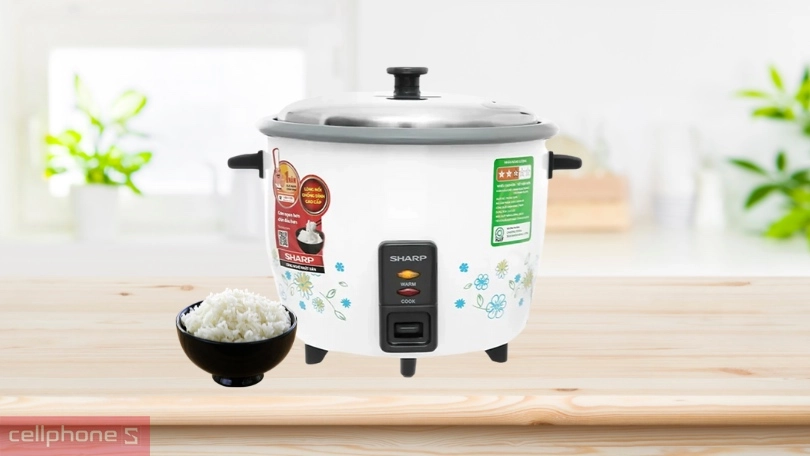 Công nghệ nấu trên nồi cơm điện Sharp KSH-228SNV-SF 2.2 lít