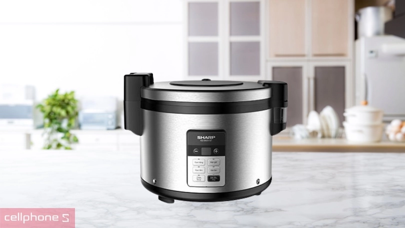 Thiết kế nồi cơm điện tử công nghiệp Sharp 5.4 lít KS-5400V-ST