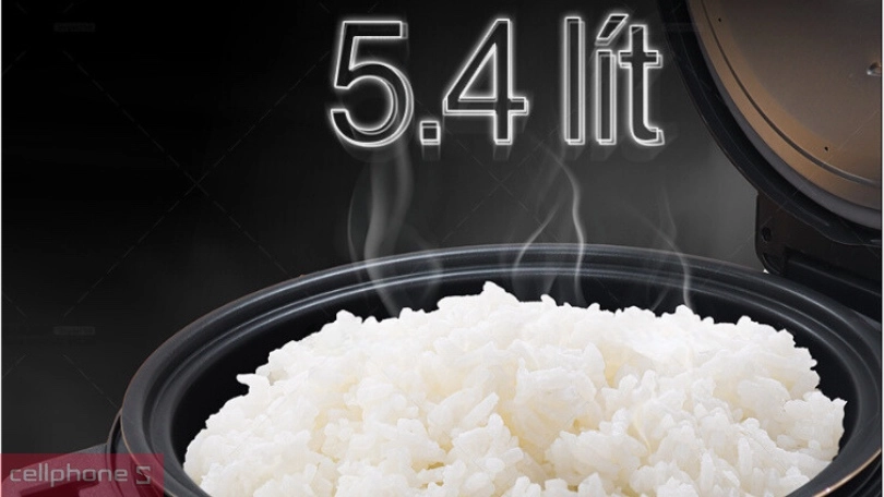 Dung tích nồi cơm điện tử công nghiệp Sharp 5.4 lít KS-5400V-ST