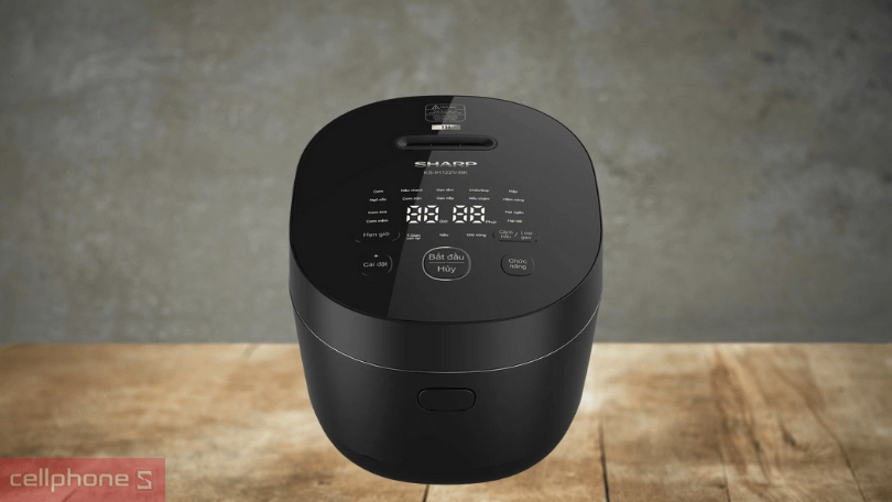 Thiết kế nồi cơm điện cao tần Sharp 1.2 lít KS-IH122V-BK