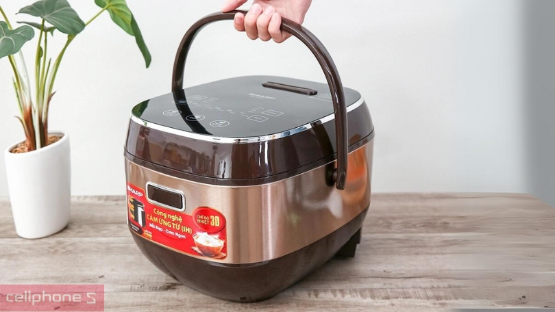 Thiết kế, lòng nồi của nồi cơm điện cao tần Sharp 1.8 lít KS-IH191V-GL