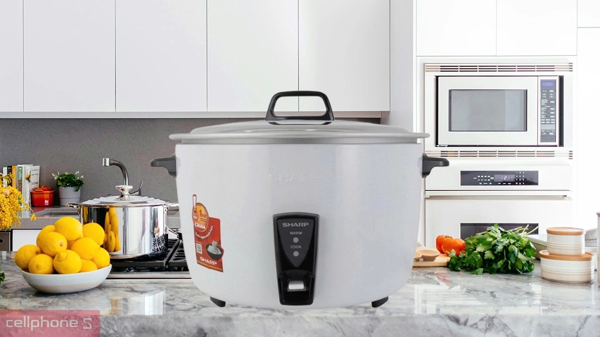 Dung tích nấu của nồi cơm điện nắp rời Sharp KSH-D1010V