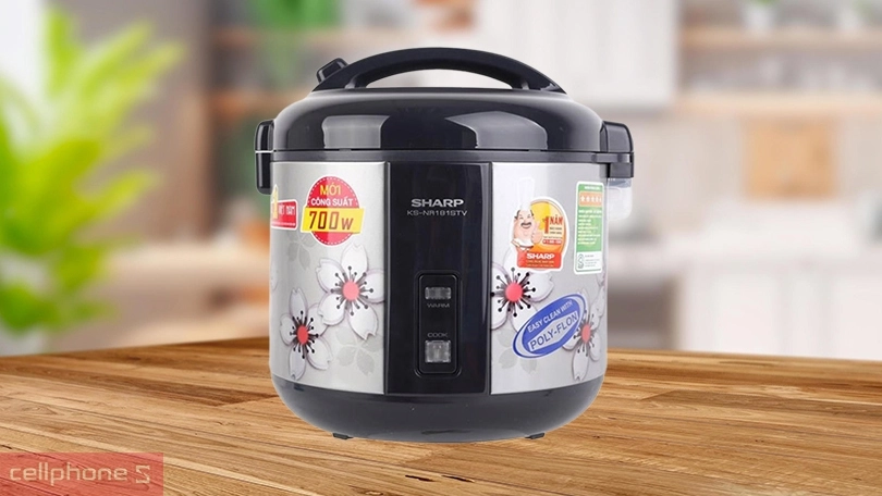 Vì sao nên mua nồi cơm điện Sharp 1.8 lít KS-NR181STV