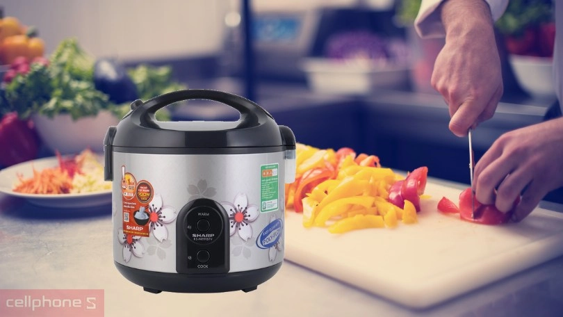 Đánh giá nồi cơm điện Sharp 2.2 lít KS-R231STV SS