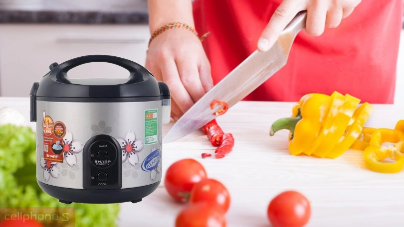 Đánh giá nồi cơm điện Sharp 2.2 lít KS-R231STV SS